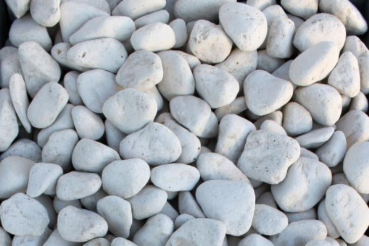 Белая галька галтовка (20-40 мм.)  купить в Сочи от производителя, без посредников